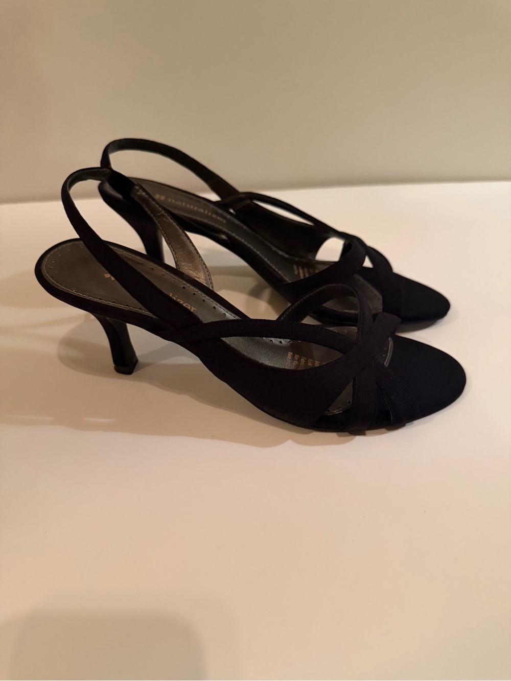 Naturalizer Prissy Black Slingback Dress Sandals
